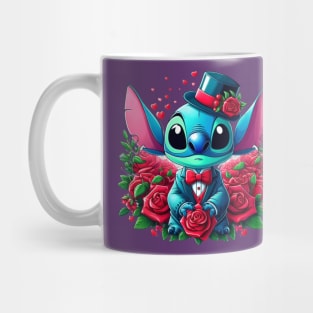 Valentines Day Stitch, Stitch Love Mug